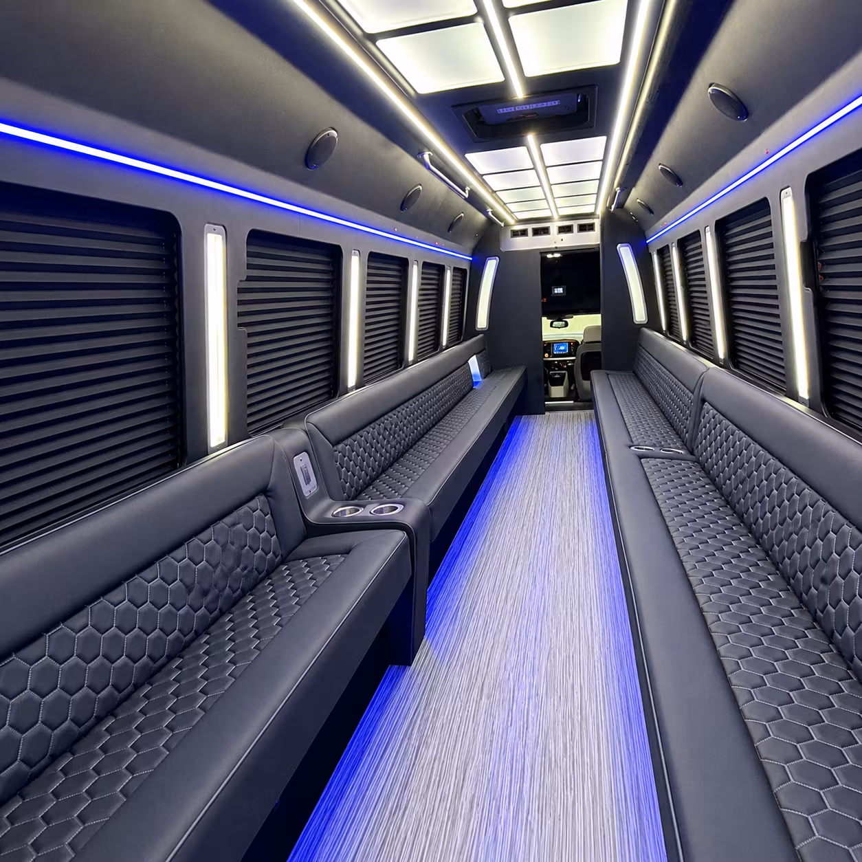 40 Passenger Party Bus Interior