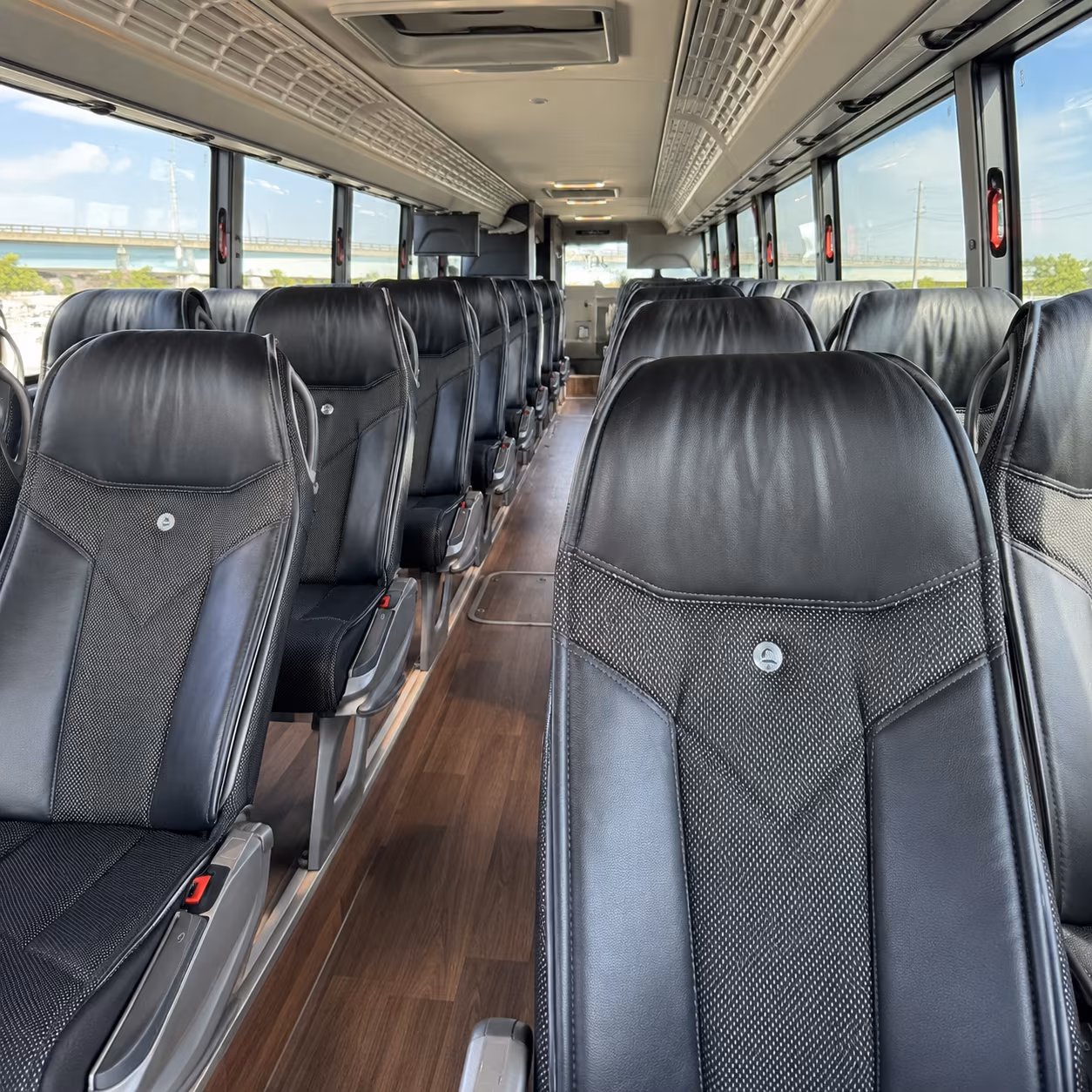 40-56 Passenger Charter Bus Interior