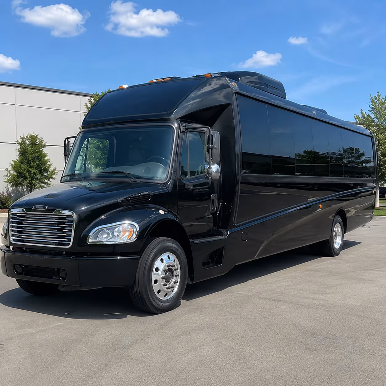 Lincoln Airport Shuttle & Transportation party bus exterior