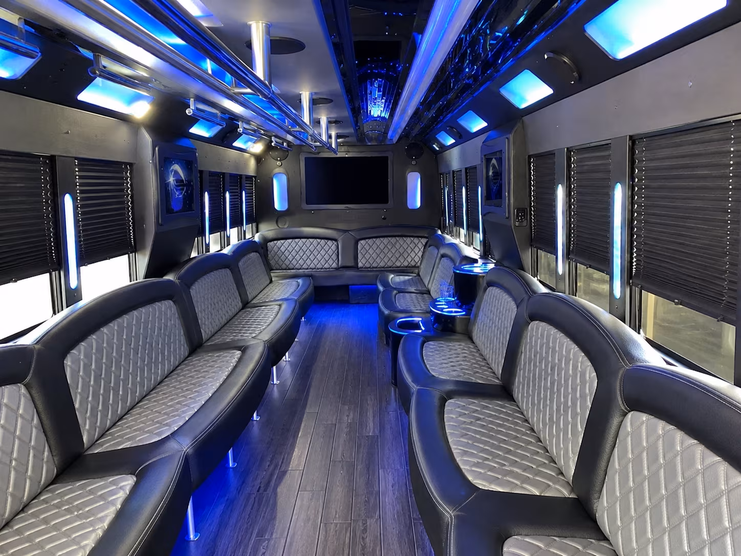 Lincoln Concert & Music Festival Transportation party bus interior
