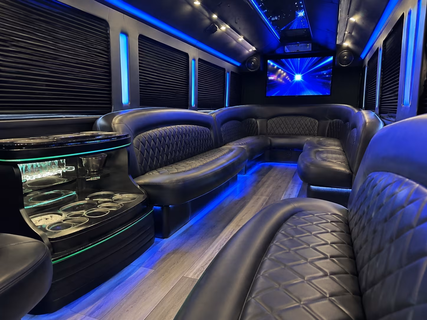 Lincoln Private Event Transportation party bus exterior