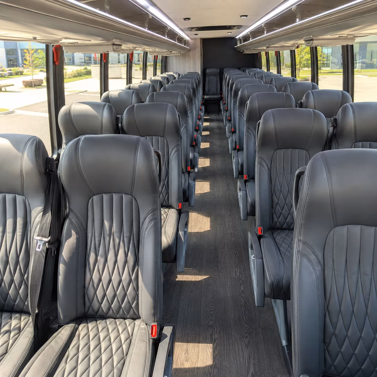 Lincoln School Event Transportation party bus exterior