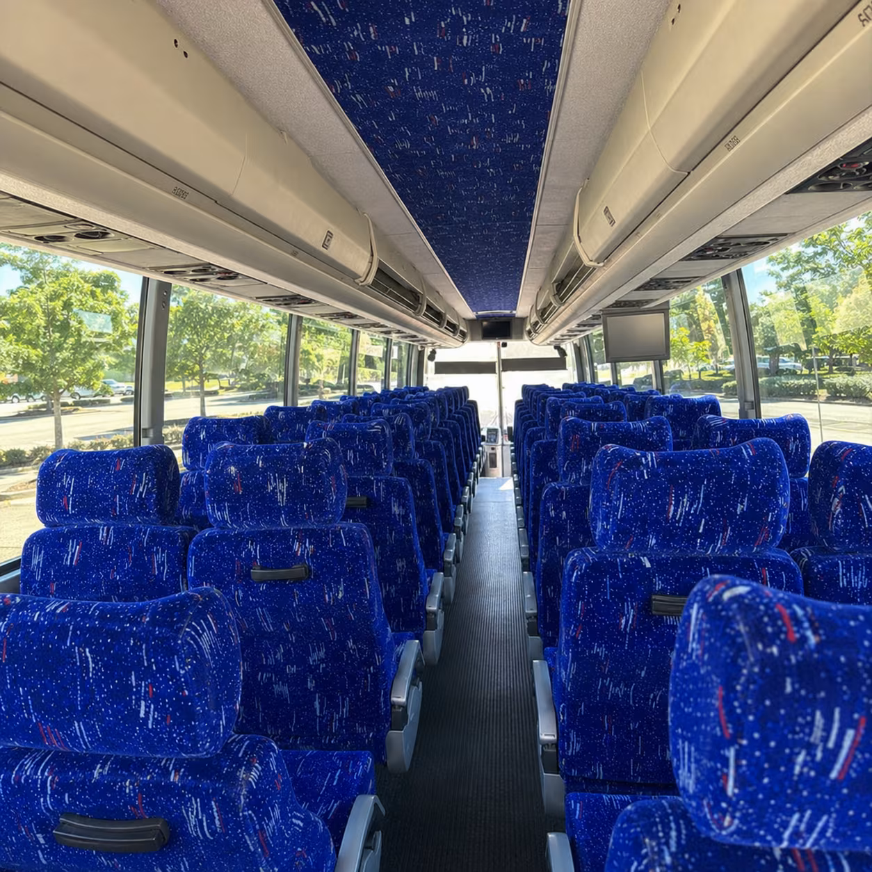 Lincoln School Event Transportation party bus exterior