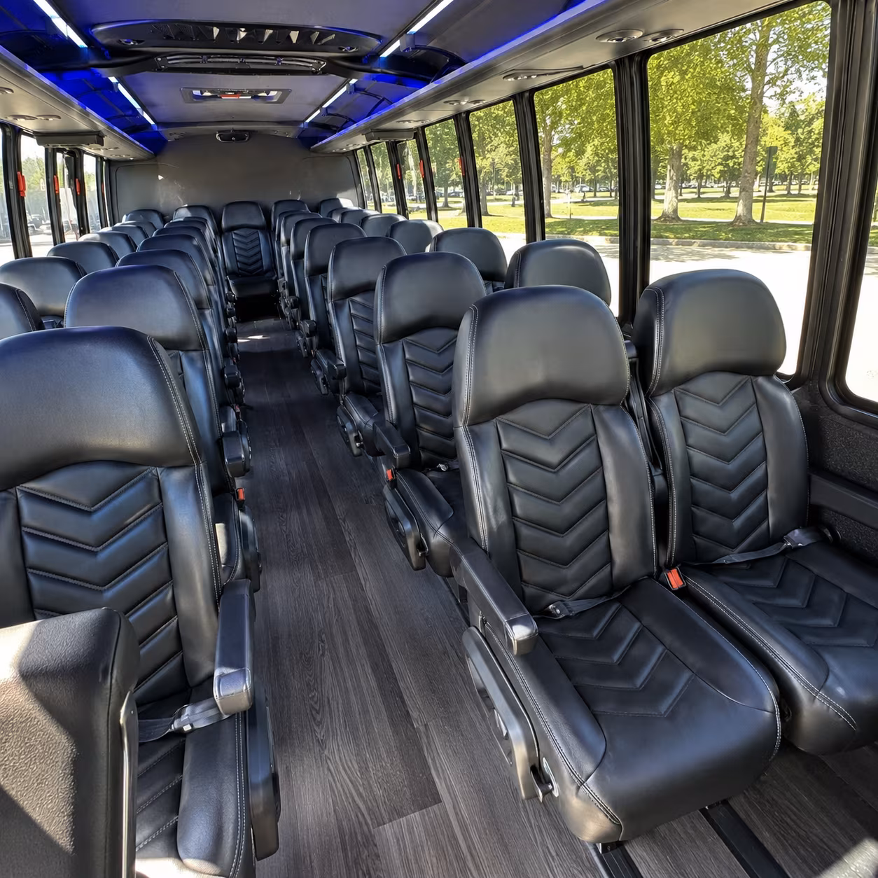 Lincoln School Event Transportation onboard seating