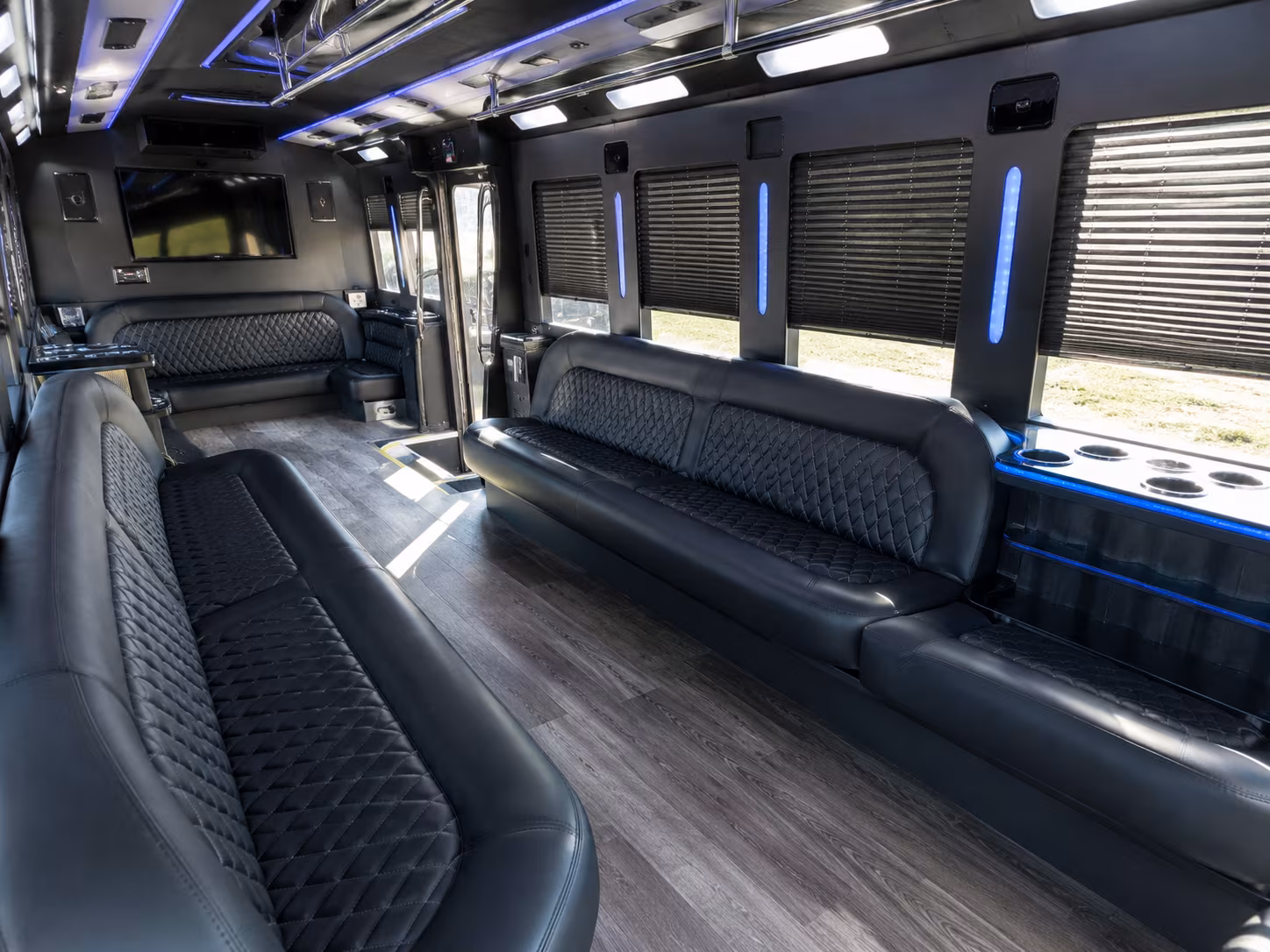 Lincoln Sporting Event Transportation party bus exterior