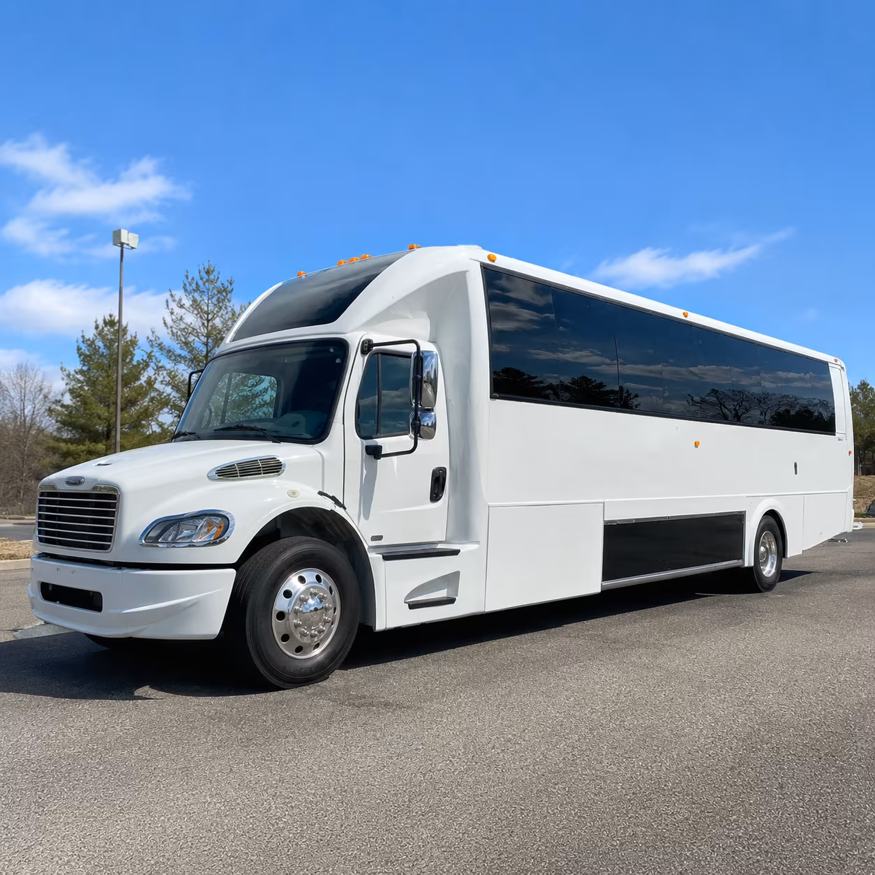 Lincoln Wedding Transportation party bus exterior