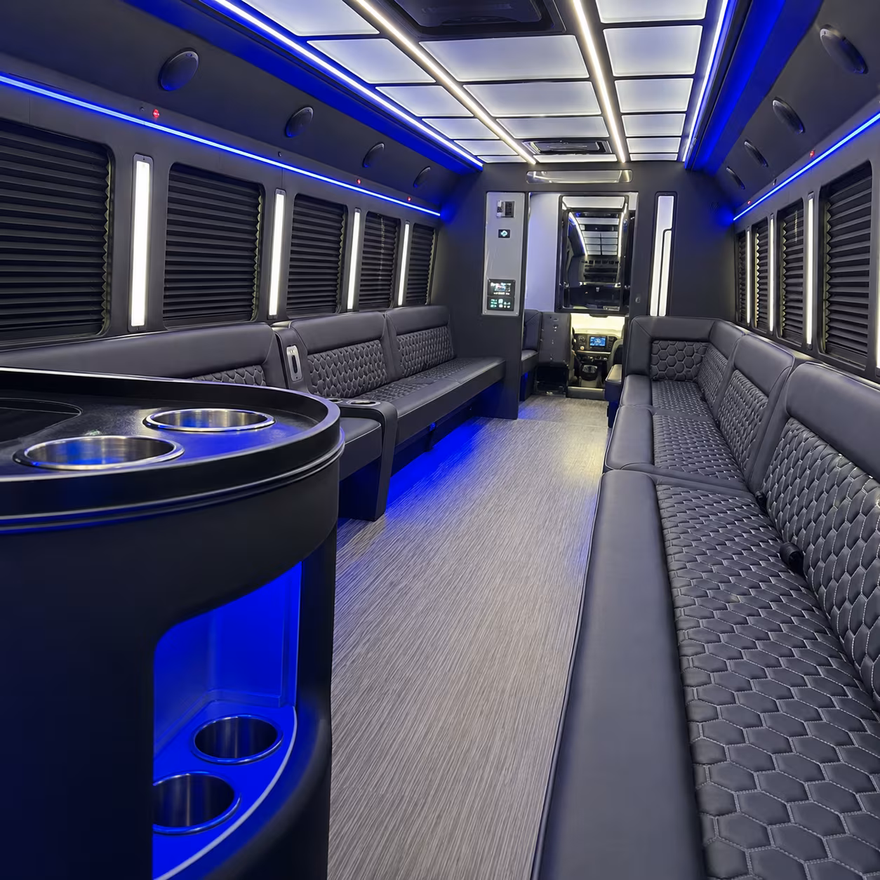 Lincoln Wedding Transportation party bus exterior