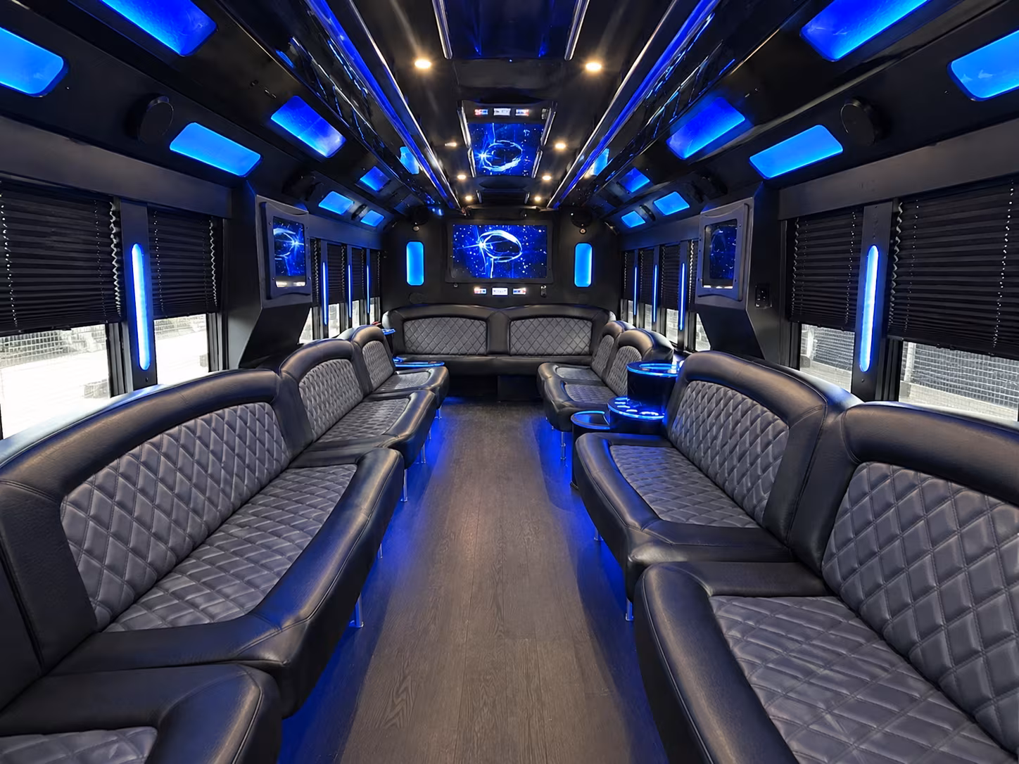 Lincoln Wedding Transportation party bus exterior