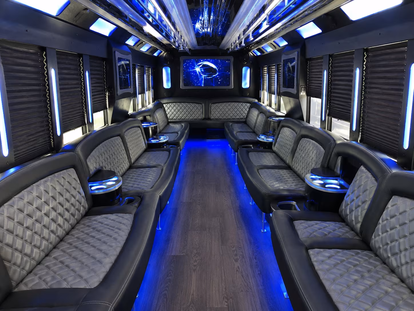 Lincoln Winery Tour & Pub Crawl Transportation onboard seating