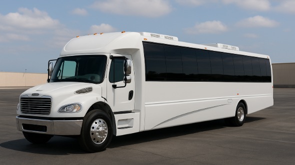 Exterior of Charter Bus Company Olathe's 20 Passenger Party Bus in Olathe