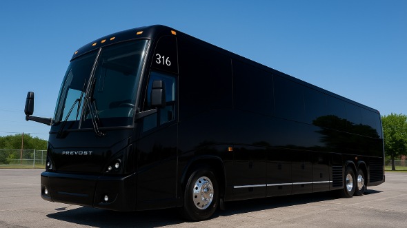 Exterior of Charter Bus Company Olathe's 40 Passenger Party Bus in Olathe