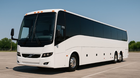 Exterior of Charter Bus Company Lincoln's 54 Passenger Charter Bus in Lincoln