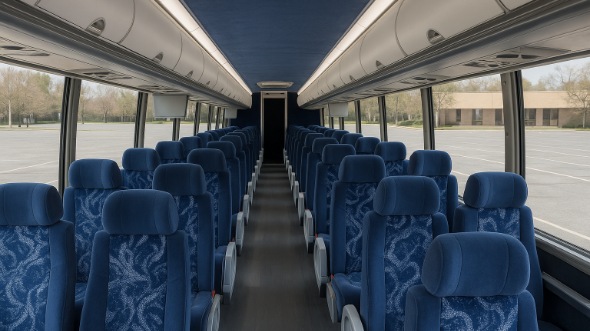 Interior of Charter Bus Company Lincoln's ADA Charter Bus in Lincoln