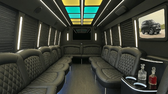 lincoln 40 passenger party bus rental